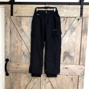 Quicksilver Snowboarding pants. Black size Small